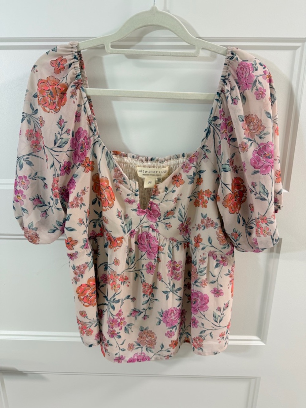 Saltwater Luxe Floral Blouse